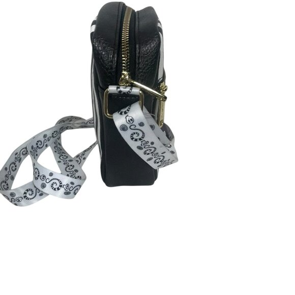 NWT Buckle-Down Women's Crossbody - Beetlejuice Suit Stripes Black White - Picture 8 of 12